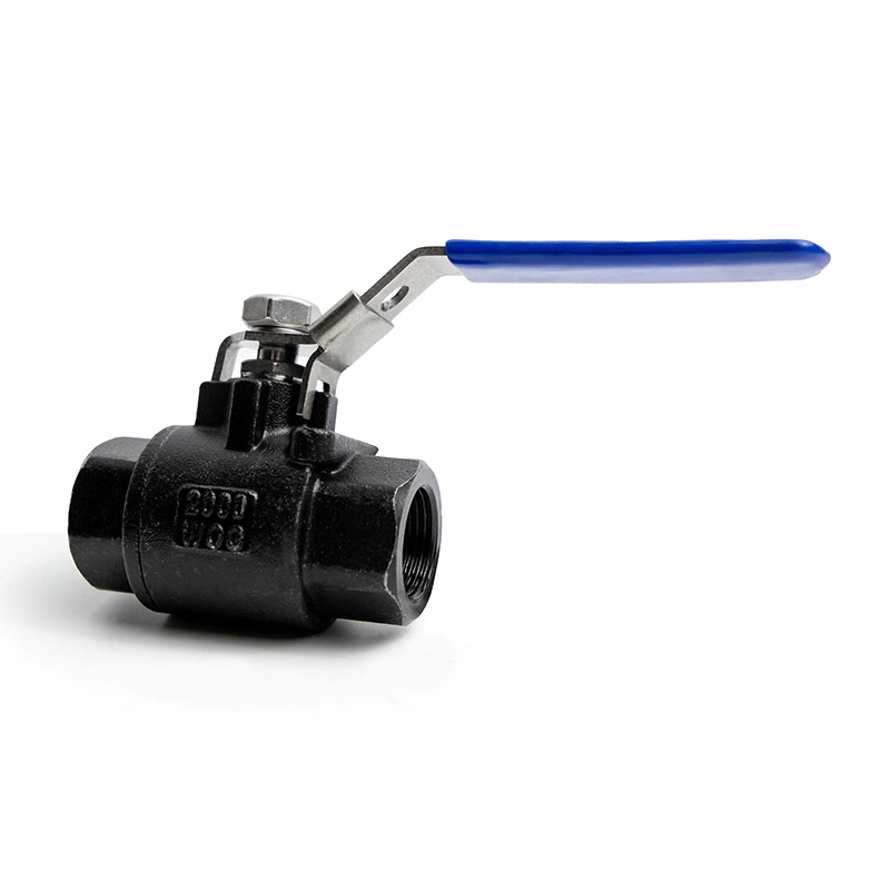 2PC Carbon Steel Ball Valve 2000WOG with Locking Device
