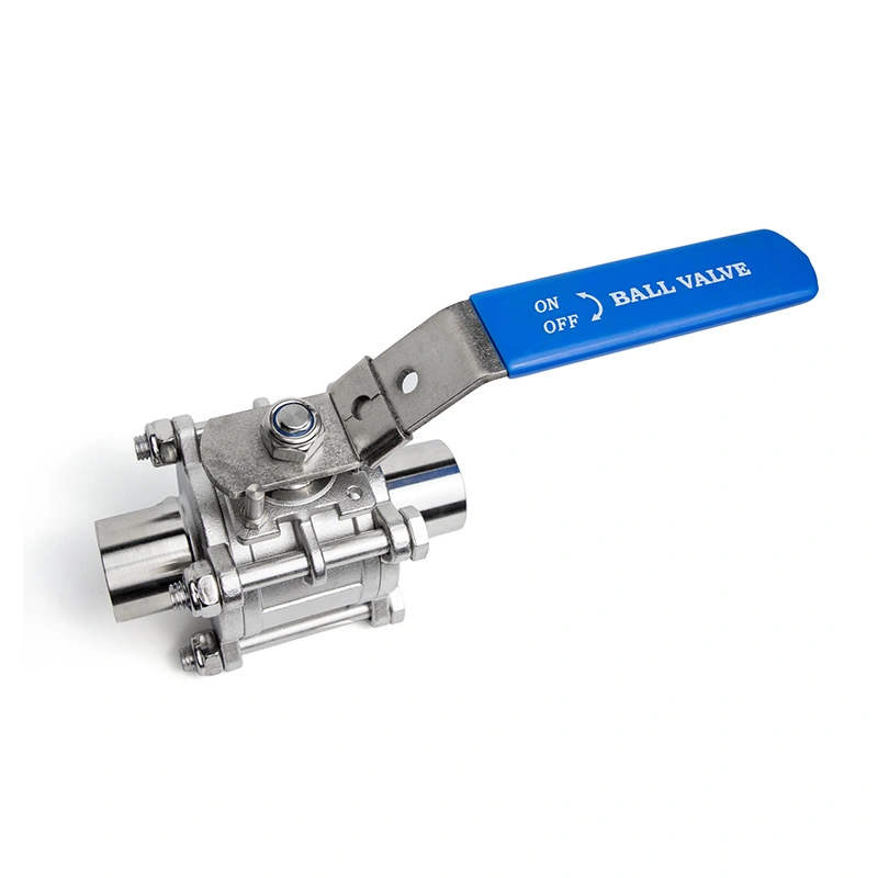 3 Piece Fully Encapsulated Butt-welded Sanitary Ball Valve