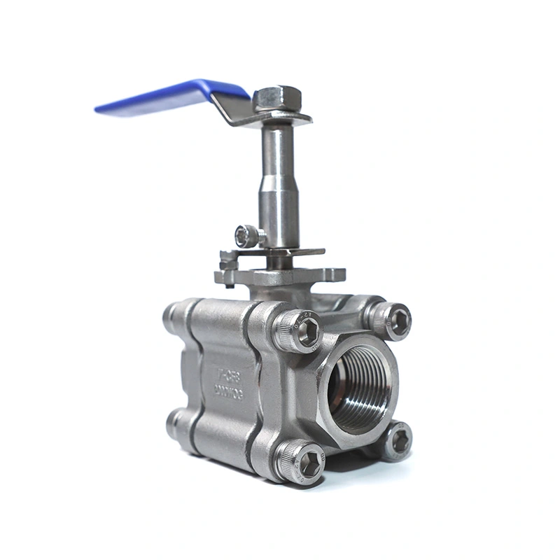 3PC Stainless Steel Ball Valve 2000WOG Extended Stem