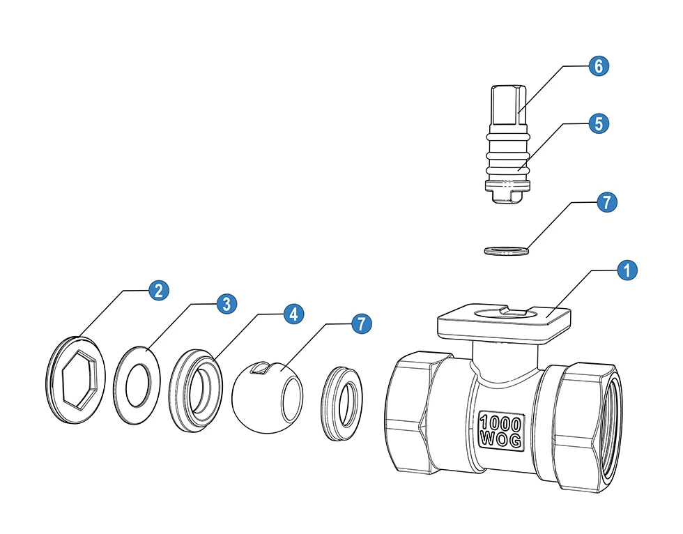 1PC Stainless Steel Direct Mount Ball Valve